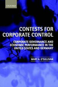 Contests for Corporate Control: Corporate Gover. OSullivan,, Boeken, Overige Boeken, Zo goed als nieuw, Verzenden
