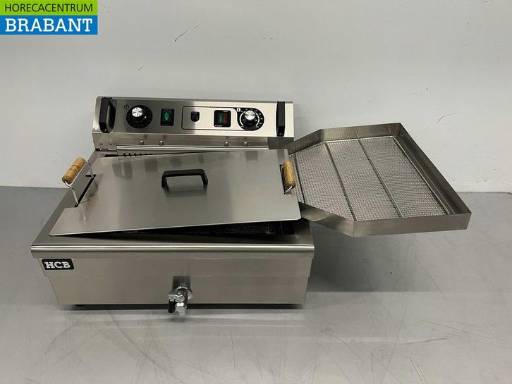 RVS Visfriteuse Oliebolfriteuse Friteuse Frituur 23 liter, Zakelijke goederen, Horeca | Keukenapparatuur, Nieuw in verpakking