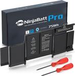 NinjaBatt Batterij A1582 A1502 voor Apple MacBook Pro Retina, Computers en Software, Apple Macbooks, Verzenden, Zo goed als nieuw