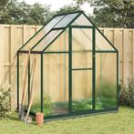 vidaXL Tuinkas met basisframe 169x114x202 cm aluminium groen, Tuin en Terras, Verzenden, Nieuw