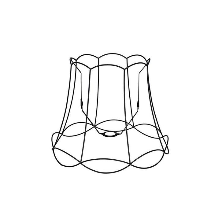 Metalen lampenkap zwart 45/36 - Granny Frame, Huis en Inrichting, Lampen | Lampenkappen, 25 tot 50 cm, Rond, Zwart, Nieuw