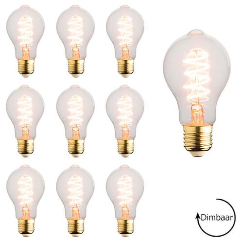 Set van 10 LED lampen E27 | 5.5 watt dimbaar | 1800K extra w, Huis en Inrichting, Lampen | Losse lampen, Overige typen, Nieuw