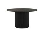 Eettafel Congo Rond 140cm Acacia | Black, Nieuw, Ophalen of Verzenden