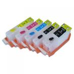 Hervulbare cartridge Canon PGI 5 BK CLI 8 BK C M Y, Ophalen of Verzenden, Nieuw, Canon