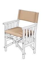 Kussens Regisseursstoel II DeLuxe, Watersport en Boten, Bootonderdelen, Ophalen of Verzenden, Nieuw, Zeilboot of Motorboot