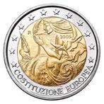 Italië 2 Euro Europese Grondwet 2005, Postzegels en Munten, Munten | Europa | Euromunten, Verzenden