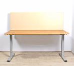 T-poot bureau, 160x80cm, havanna/aluminium