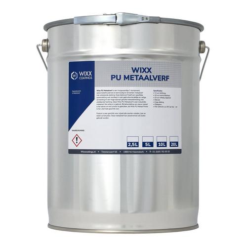 Wixx PU Metaalverf RAL 9010 | Zuiver Wit 10L, Doe-het-zelf en Verbouw, Verf, Beits en Lak, Verf, Wit, Nieuw, 5 tot 10 liter, Verzenden