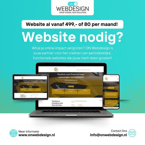 Geef Jouw Bedrijf een Krachtige Website al vanaf €499,-, Diensten en Vakmensen, Webdesigners en Hosting, Domeinregistratie, Webdesign