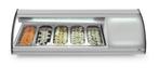 Arktic Sushivitrine | Wit/Zwart | 5x 1/3 GN | 0°C/+6°C | Sta, Ophalen of Verzenden, Nieuw