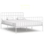 vidaXL Bedframe met lattenbodem metaal wit 200x200 cm, Verzenden, Wit, Overige maten, 200 cm