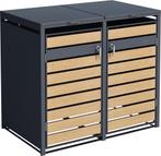 Lucas Metal Garbage Bin Shed Large - 2 x 240 L, Ophalen of Verzenden, Nieuw