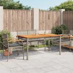 vidaXL 5-delige Tuinset met kussens poly rattan grijs, Tuin en Terras, Tuinsets en Loungesets, Verzenden, Nieuw, Rotan, Tuinset