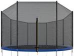 Trampoline net - 305 cm - buitenrand - 6 palen, Gebruikt, Ophalen of Verzenden