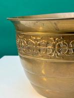 Vaas - Messing - Jugendstil Messing Pot, Antiek en Kunst