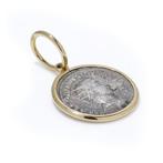 Hanger Oud-Romeinse Gordianus III zilveren Antoninianus munt