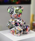 Patryk Konrad - Pop Art Collage Bear Sculpture – Mixed Media