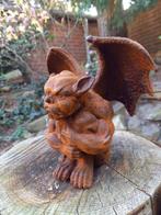 sculptuur, Sitting Gargoyle, Demon - 16 cm - Gietijzer