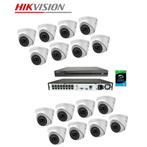 4 Megapixel set met 16 IP Turret Dome Camera’s + 4TB HDD, Verzenden, Nieuw