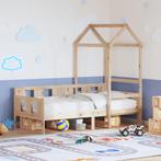 vidaXL Slaapbank met huisje 90x190 cm massief grenenhout, 90 cm, Eenpersoons, Bruin, Verzenden