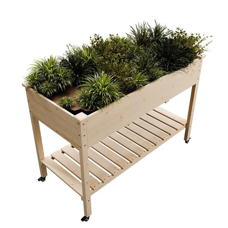 Verhoogde Plantenbak Freya - Met wielen, Tuin en Terras, Bloembakken en Plantenbakken, Nieuw, Verzenden