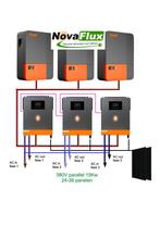 Hybride systeem, off-grid met thuisbatterij 15Kw/ 3Fase, Doe-het-zelf en Verbouw, Zonnepanelen en Toebehoren, Nieuw, Compleet systeem