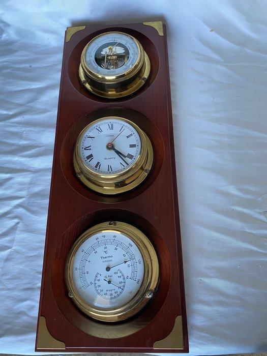 Maritieme objecten - Vintage. Termómetro, klok en aneroïde, Antiek en Kunst, Curiosa en Brocante