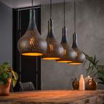*WOONWINKEL* 4-lichts Metalen Kegellampen, Huis en Inrichting, Lampen | Hanglampen, Nieuw, Verzenden