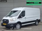 Ford Transit 130pk L3H2 Airco Cruise Parkeersensoren Euro6 L, Stof, Euro 6, Wit, Ford