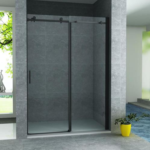 Schuifdeur BWS Hayes 140x200 cm Helder Glas Mat Zwart, Doe-het-zelf en Verbouw, Sanitair, Douche, Nieuw, Ophalen of Verzenden