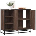 vidaXL Dressoir 92x35x76 cm bewerkt hout bruin eikenkleurig, Huis en Inrichting, Verzenden, Nieuw, Overige houtsoorten