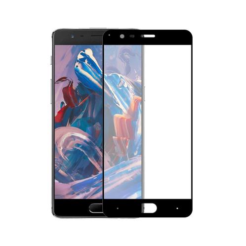 OnePlus 3T screenprotector gehard glas Edge to Edge - Zwart, Telecommunicatie, Mobiele telefoons | Toebehoren en Onderdelen, Bescherming