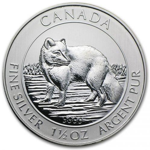 Canada Arctic fox 1.5 oz 2014, Postzegels en Munten, Munten | Amerika, Noord-Amerika, Losse munt, Zilver, Verzenden