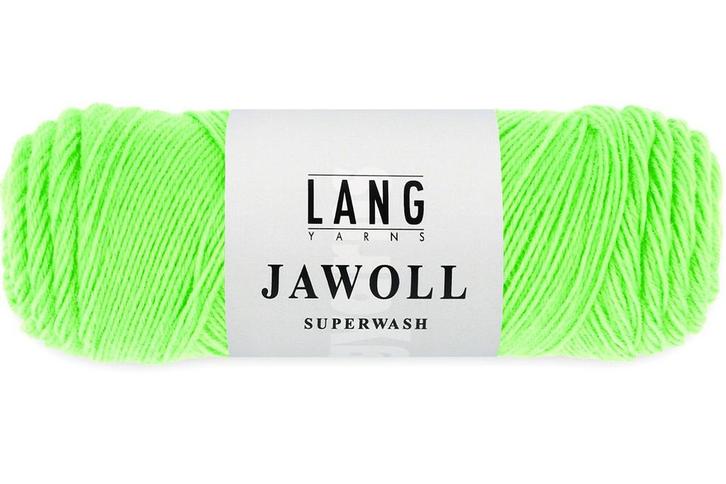 Lang Yarns Jawoll Superwash - 316 neon groen - Sokkenwol G, Hobby en Vrije tijd, Breien en Haken, Ophalen of Verzenden