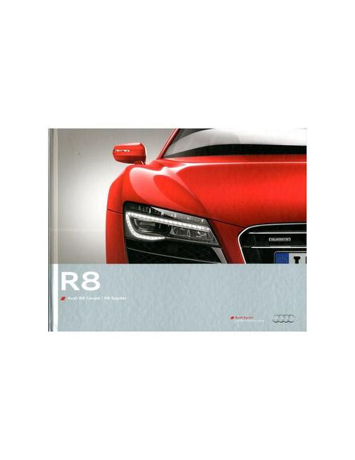 2012 AUDI R8 & SPYDER HARDCOVER BROCHURE DUITS, Boeken, Auto's | Folders en Tijdschriften, Audi