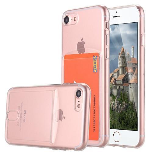 iPhone 7 / 8 / SE 2020-2022 TPU Hoesje Met Card Slot - Pasje, Telecommunicatie, Mobiele telefoons | Hoesjes en Frontjes | Apple iPhone