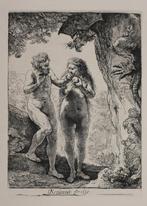 Rembrandt Van Rijn (1606-1669), after - Adam et Eve, Antiek en Kunst