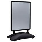 vidaXL Posterstandaard A1 wateranker aluminiumlegering zwart, Verzenden, Nieuw