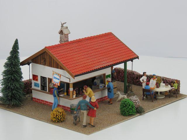 Kleinserie Fabricaat imbiss diorama (Zelfbouw, Gebouwen), Hobby en Vrije tijd, Modelbouw | Figuren en Diorama's, Nieuw, Ophalen of Verzenden