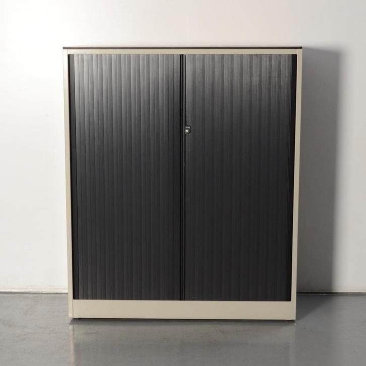 Ahrend roldeurkast, lichtgrijs, 144 x 120 cm, incl. 3, Huis en Inrichting, Kasten | Roldeurkasten en Archiefkasten, Ophalen of Verzenden