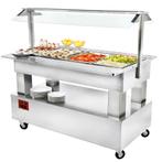 Gekoeld Buffet | GOURMET LINE | Hout/RVS | 4x 1/1 GN |, Verzenden, Nieuw in verpakking