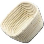 Rijsmandje Riet Vierkant 21x21cm (650 tot 800 gram deeg), Verzenden, Nieuw