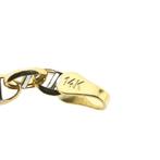 Bicolor gouden fantasieschakel ketting; Midas, Ophalen of Verzenden, Gebruikt, Overige kleuren, Goud