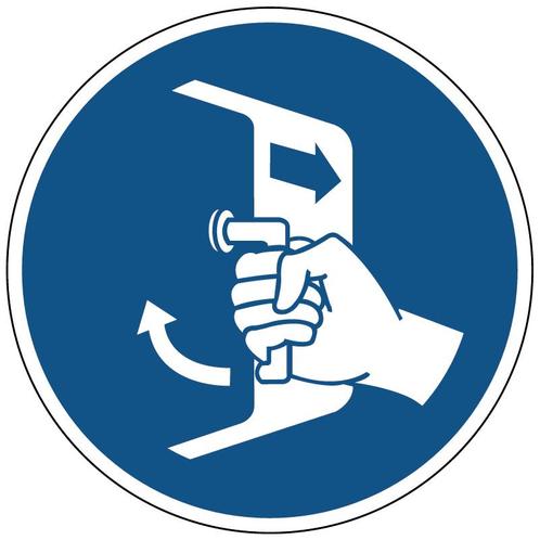 Luiken sluiten en beveiligen gebodspictogram, Hobby en Vrije tijd, Stickers en Plaatjes, Verzenden