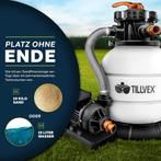 Tillvex® Zandfilter - Zandfilterpomp - 7900L/u - Wit, Verzenden, Nieuw