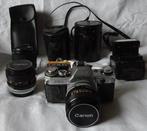 Canon AE-1 + 28mm/50mm F1.4 / 100mm Analoge camera, Nieuw
