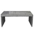 Salerno lounge tuintafel 103x53xH42 cm grijs, Ophalen of Verzenden, Nieuw, Wicker