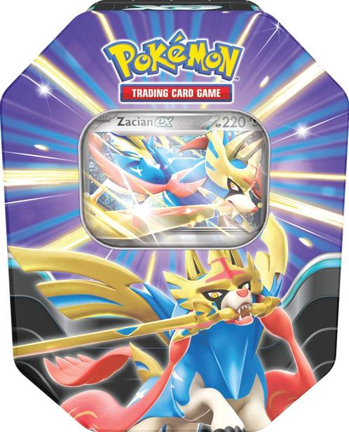 Pokemon - Slashing Legend EX Tin - Zacian | Pokémon -, Hobby en Vrije tijd, Verzamelkaartspellen | Pokémon, Nieuw, Verzenden