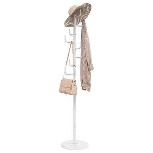 vidaXL Kapstok 183 cm gepoedercoat ijzer wit, Huis en Inrichting, Woonaccessoires | Kapstokken, Nieuw, Verzenden