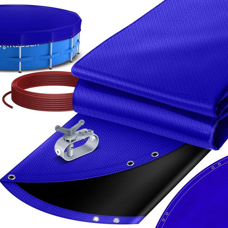 KESSER® Zwembad zonnezeil - Afdekzeil - Ø305cm - Blauw •, Tuin en Terras, Overige Tuin en Terras, Nieuw, Verzenden